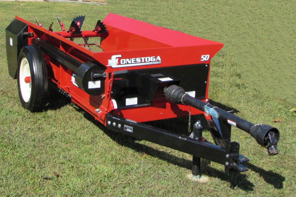 PTO Manure Spreader Spread Dry Manure & Compost (with Straw)