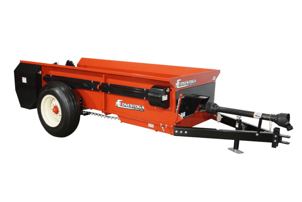 Horse Manure Spreader PTO Powered, TowBehind Your Small Tractor