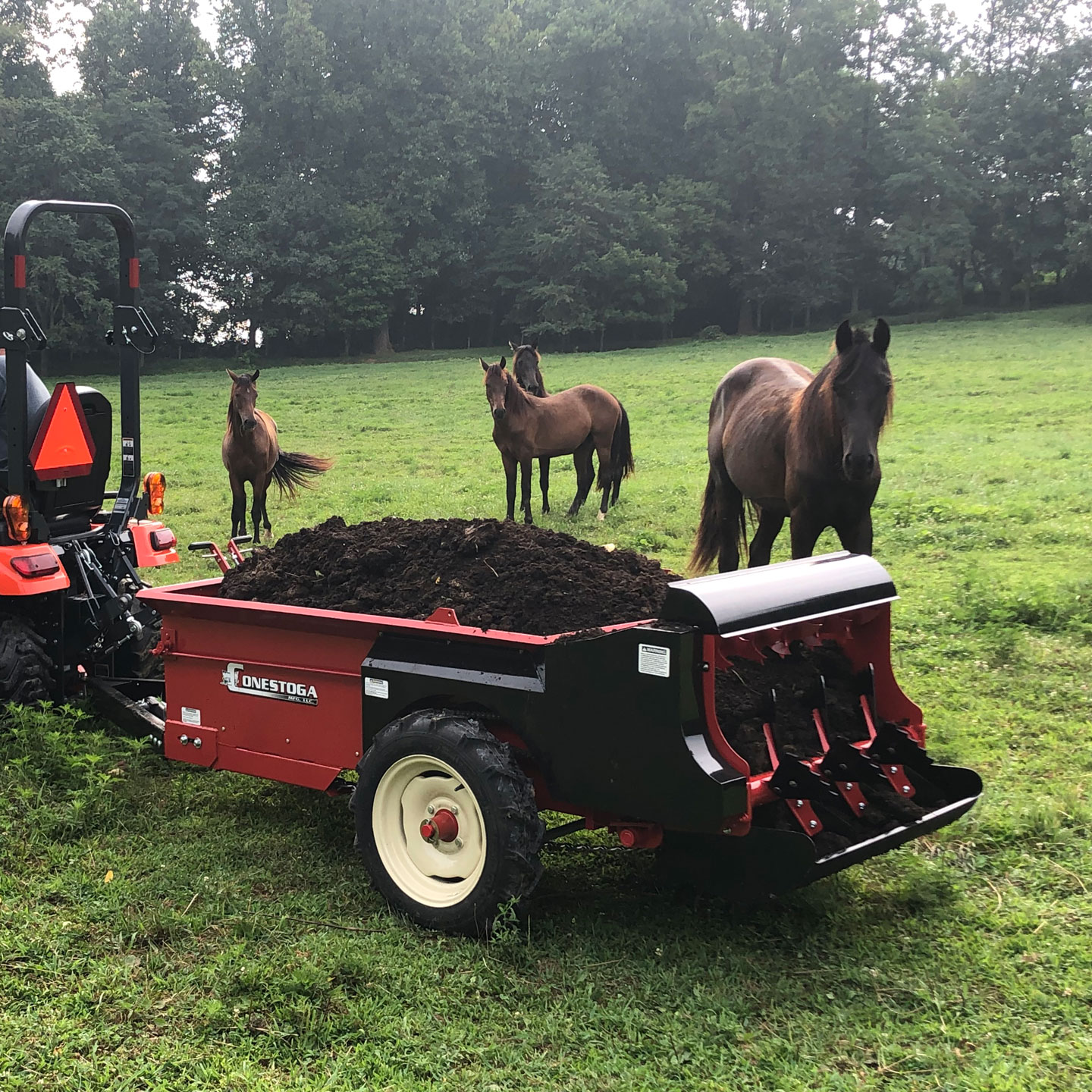 compact manure spreader horse manure spreader