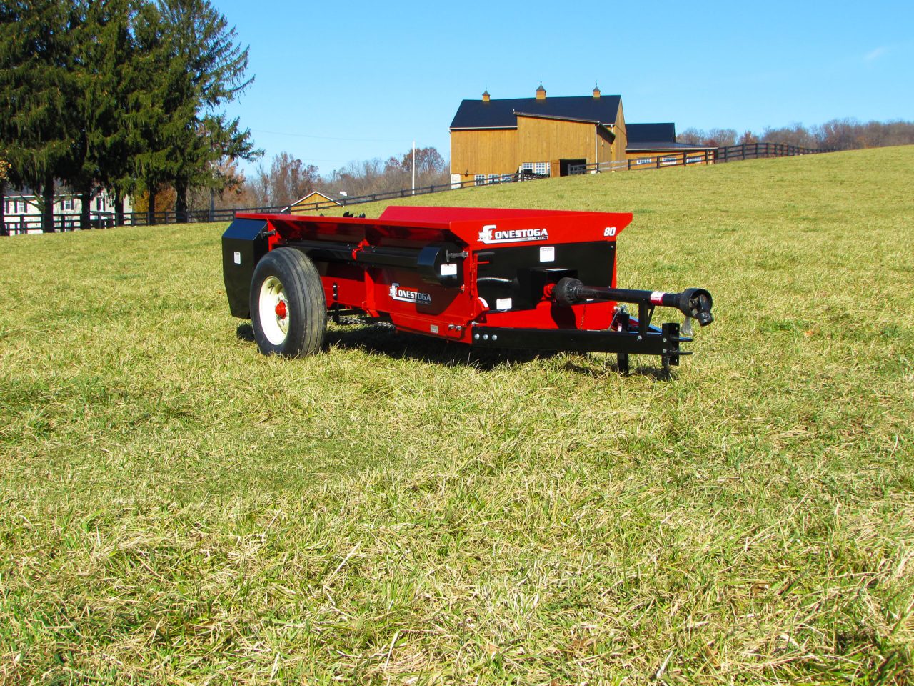 Horse Manure Spreader PTO Powered, TowBehind Spreader