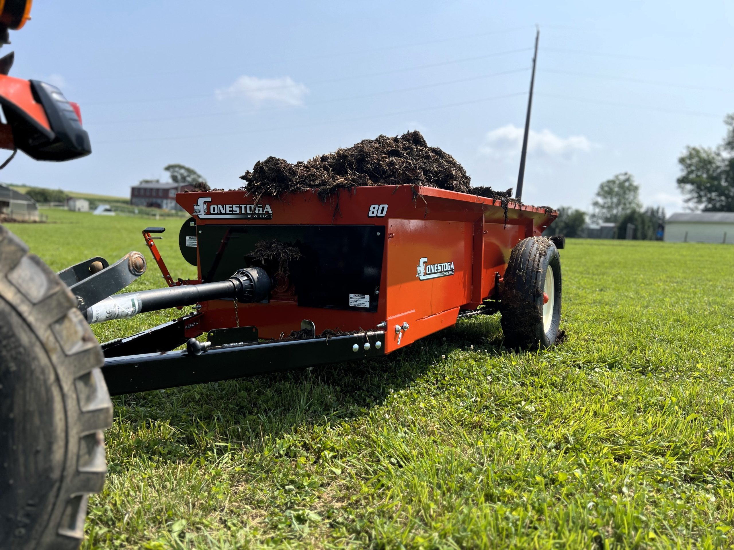 Horse Manure Spreader PTO Powered, TowBehind Spreader
