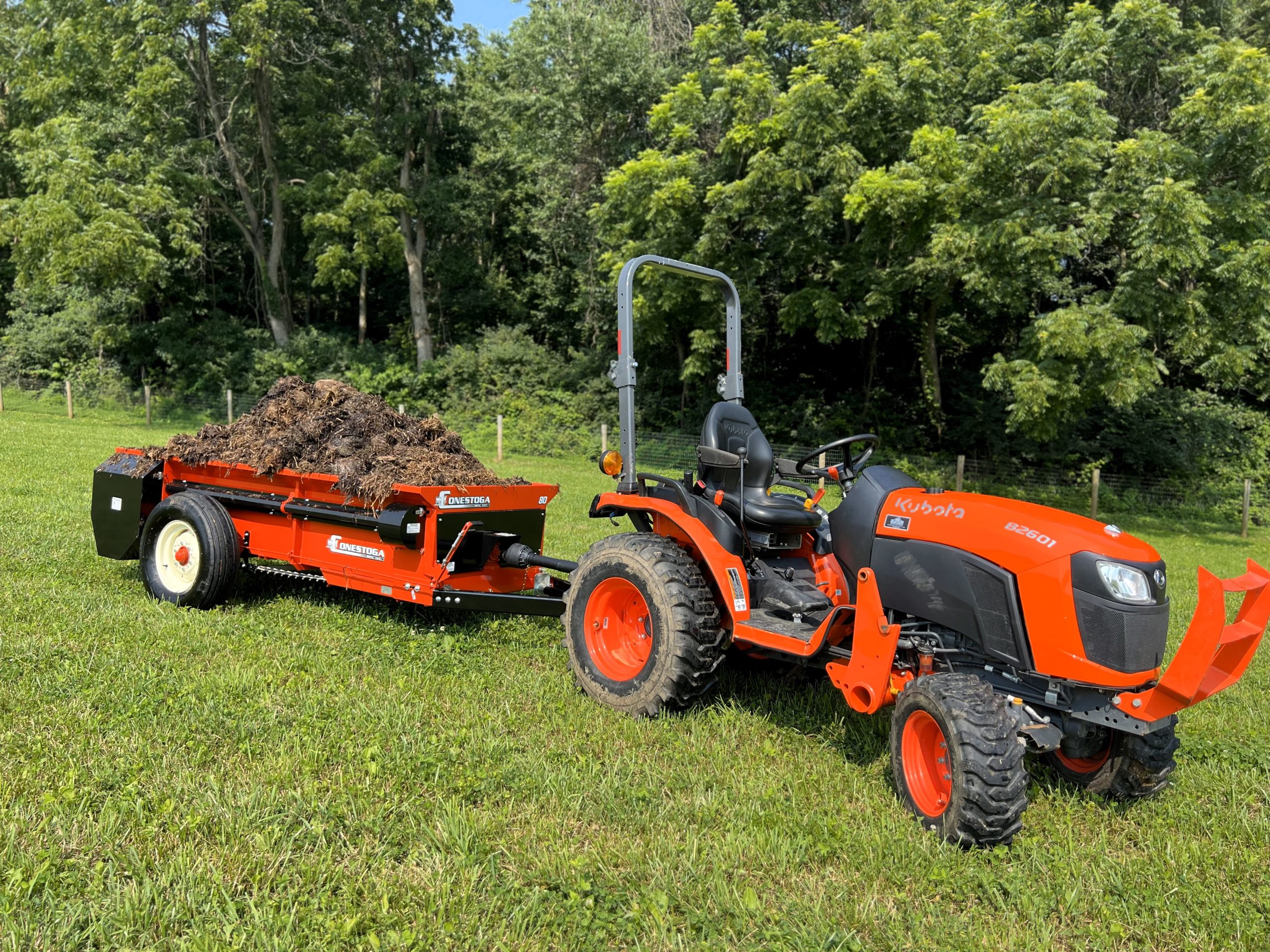 Horse Manure Spreader PTO Powered, TowBehind Spreader